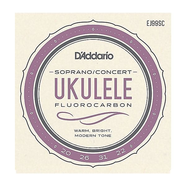 D'Addario Ukulele Strings Fluorcarbon EJ99B Uke Soprano/Concert Pro-arte carbon image 1