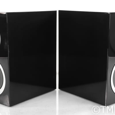 KEF R300 Bookshelf Speakers; Gloss Black Pair image 4