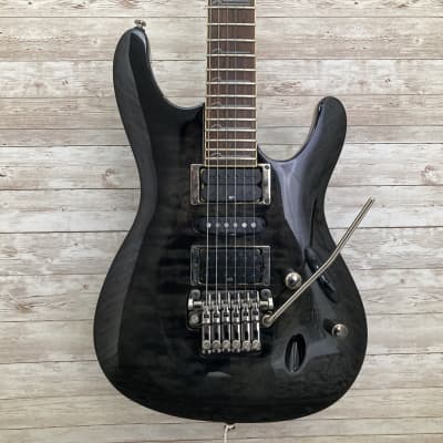 Ibanez S570DXQM 2009 Transparent Gray Burst Quilted Maple | Reverb