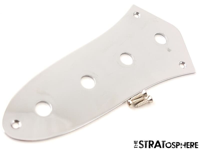 Fender Player Jaguar Bass CONTROL PLATE, J Bass Chrome Guitar Reverb
