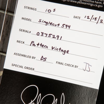 PRS McCarty 594 Singlecut - Black Gold Burst 2023 image 19