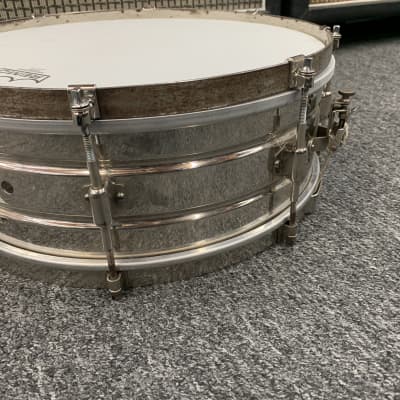 Leedy Utility Snare Drum 5x14 30's Nickel Over Brass image 6