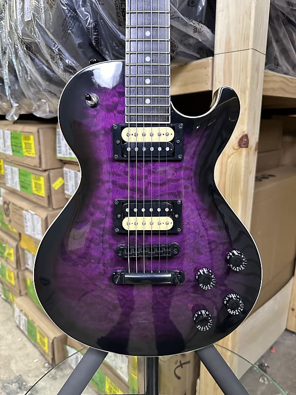 Dean Thoroughbred X Quilt Maple - Trans Purple Burst #00073 | Reverb