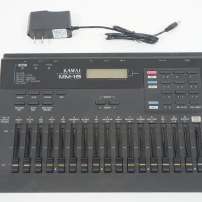 [SALE Ends Dec 23] KAWAI MM-16 16ch SysEx MIDI Mixer Controller for K1 K4 K4r XD-5 RARE w/ 100-240V