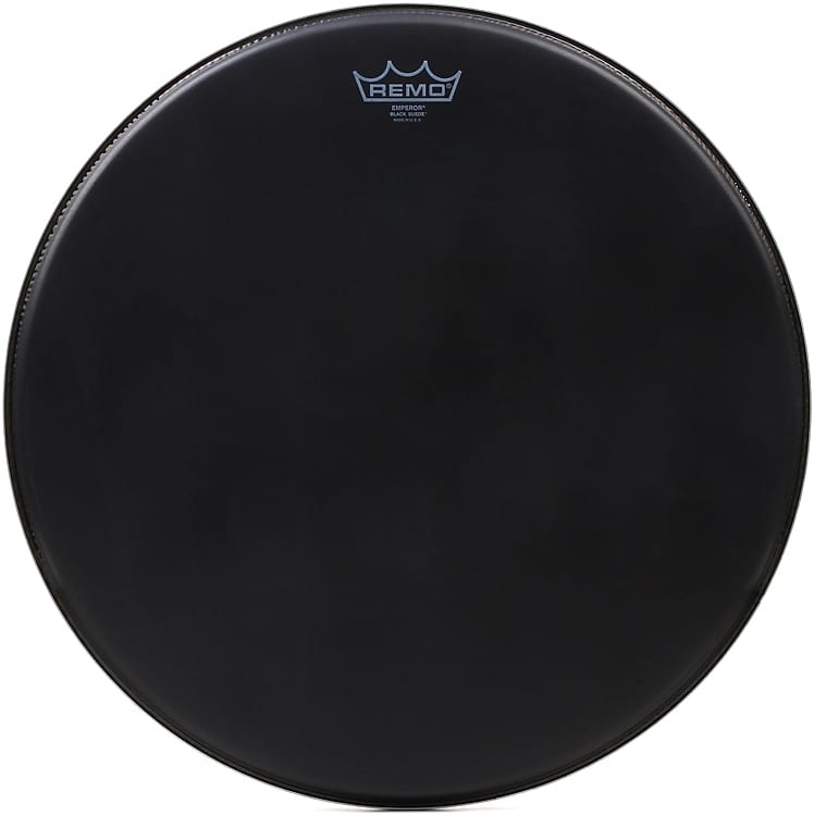 Remo Emperor Black Suede Drumhead - 18 inch image 1