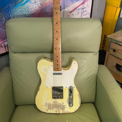 fender telecaster 1957 blond that had overpaint removed image 1