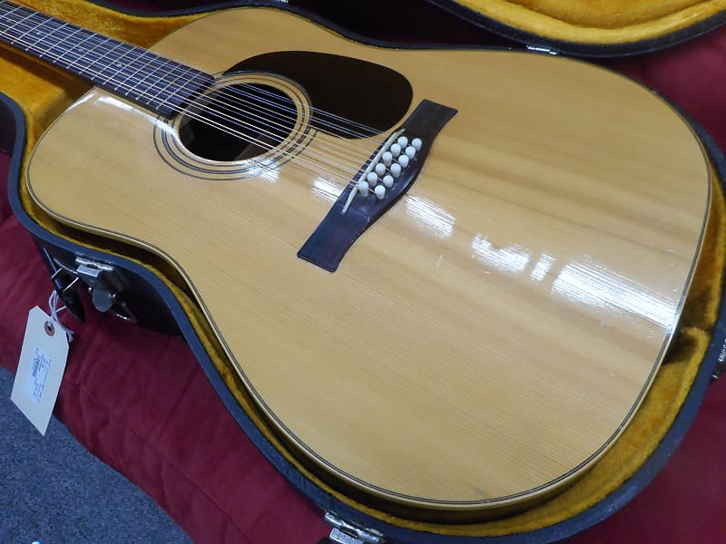 Giannini AWS680 12 String guitar 1974 Natural W/Case