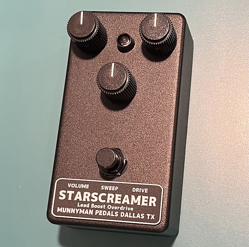Munnyman Pedals Starscreamer lead boost overdrive 2022 Black Reverb