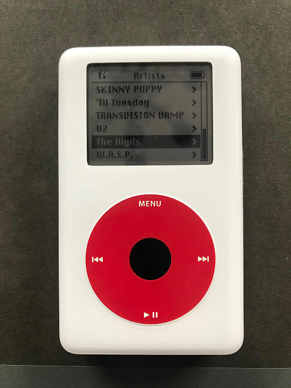 APPLE IPOD 40GB A1059 ポータブルMDプレーヤー ホワイト Apple iPod classic 4th Generation White (40 GB) A1059 - Good
