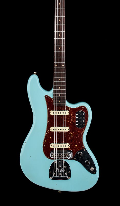 Fender Custom Shop Bass VI Journeyman Relic - Aged Daphne Blue #65631