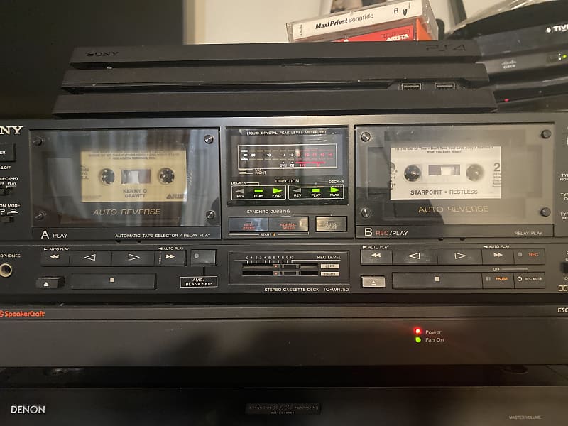 Sony cassette deck Tc-wr750 1990s  - Black  			