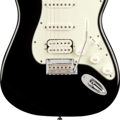 Fender Player Stratocaster HSS Electric Guitar Maple FB, Black image 1