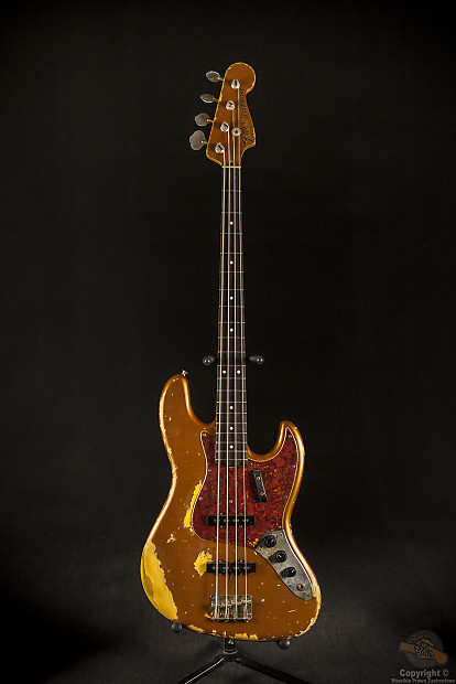 Fender Jazz Bass '73 Custom Relic 1994 Autumn Blaze Metallic image 1