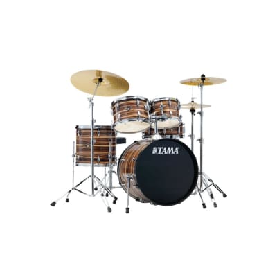 Tama Imperialstar 5pc Complete Drum Set w/20BD Coffee Teak Wrap image 1