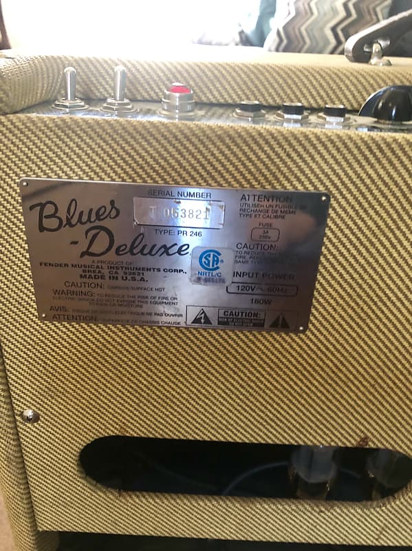 1993 Fender Blues Deluxe 1x12 Combo Amp