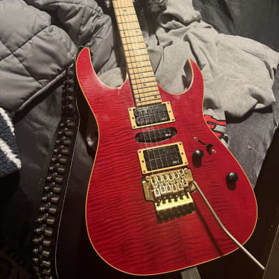 Ibanez Ex3700 1990-1993 - Red flame top*Rare* image 2