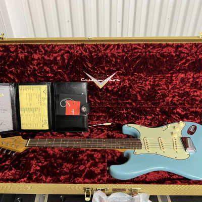 1959 Fender Stratocaster Custom Shop 2022 Journeyman Limited Edition Relic Daphne Blue image 8