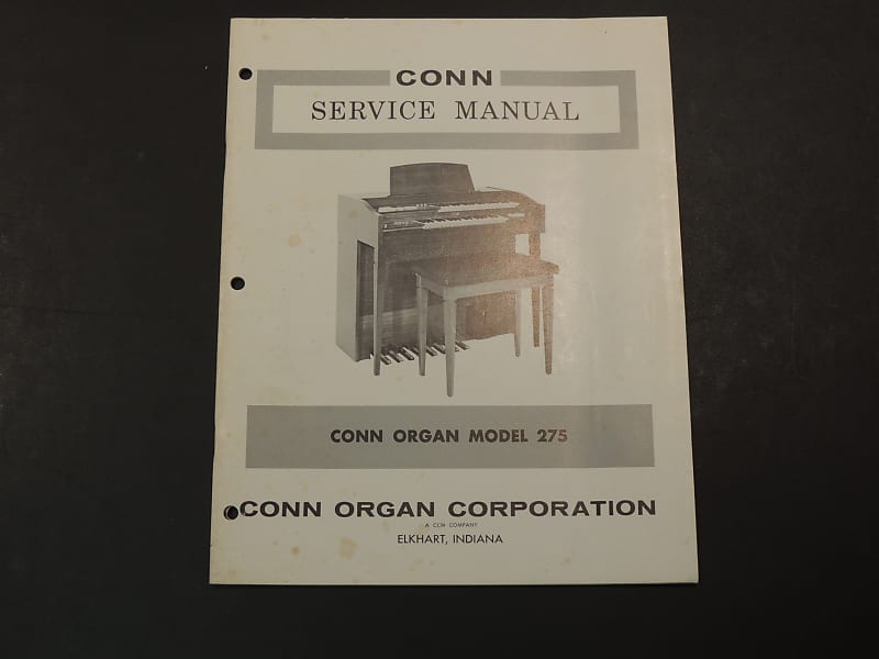 Conn Organ Model 275 Service Manual [Three Wave Music] | Reverb