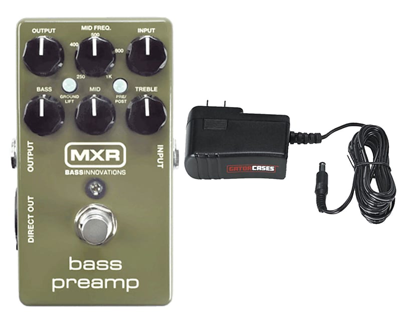 MXR M81 Bass Preamp + Gator 9V Power Supply Combo