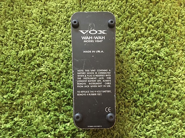 Vox V847 Wah Pedal USA Made with True Bypass Mod | Reverb