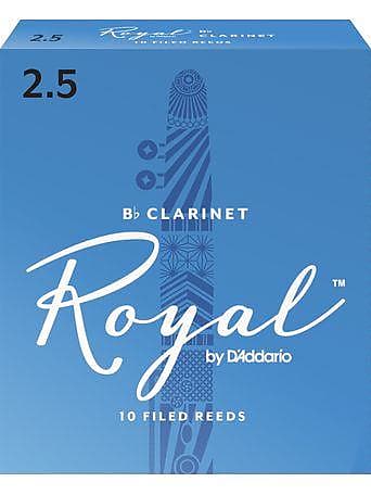 Royal Bb Clarinet Reeds, Strength 2.5, 10-pack image 1