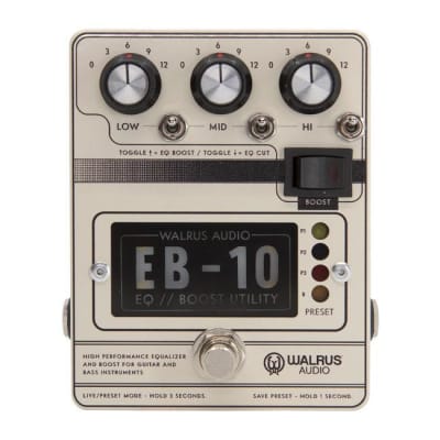 Walrus Audio EB-10 Preamp // EQ // Boost [Cream] for sale