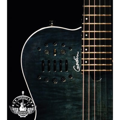 Guitarra Godin Multiac ACS Denim Blue Flame | Reverb