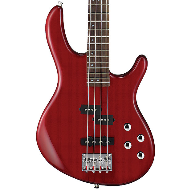 Cort Action Bass Plus TR 4-String Trans Red image 1