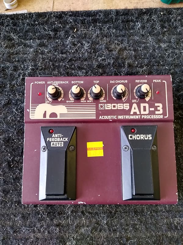Boss AD3 Acoustic Instrument Processor Reverb