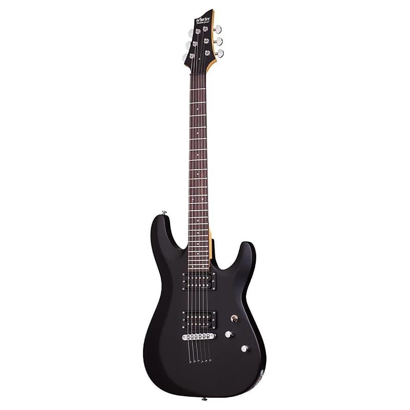 Schecter C-6 Deluxe Electric Guitar (Satin Black) image 1