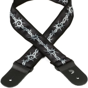 D'Addario 2" Woven Nylon Guitar Strap - Barbed Wire image 7