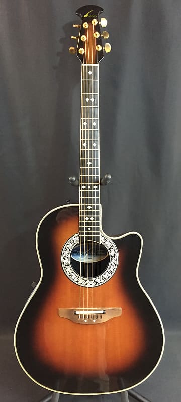 1985 Ovation USA 1867 Legend Acoustic-Electric Guitar Vintage Sunburst w/  OHSC