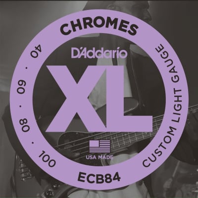 D'Addario ECB84 Chrome Long Scale Electric Bass Strings (40-100) image 1