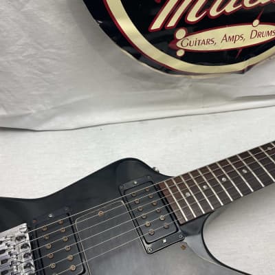 Gibson Diablo Mod Shop Resto Mod Tremo-Explorer Guitar with Floyd Rose +Case 1983 - Ebony Relic image 4