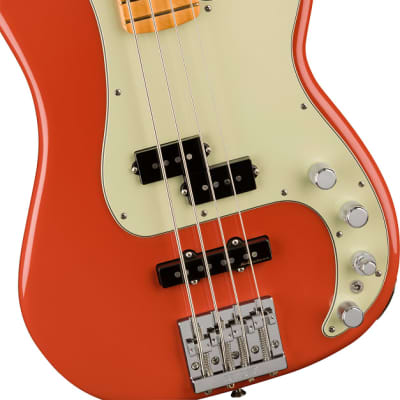 Fender Player Plus Precision Electric Bass. Maple Fingerboard, Fiesta Red image 3