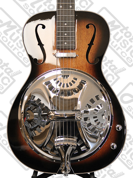 Oscar Schmidt by Washburn OR8ETS DOBRO Spider Mahogany Square Neck Acousti