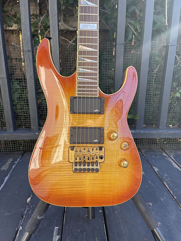 Jackson Archtop Soloist LTD 1991 Cherry Red Sunburst | Reverb
