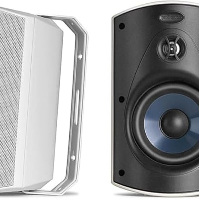 Polk Audio Atrium 5 Outdoor Speakers with Bass Reflex Enclosure | 4 Speaker Pack (2 Pairs, White) - All-Weather Durability | Broad Sound Coverage | Speed-Lock Mounting System | 4 Speakers (White) image 2
