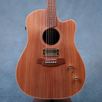 Cole Clark FL2EC-BLBL-HUM w/Humbucker Dreadnought Acoustic Electric Guitar - 230341305-Natural for sale