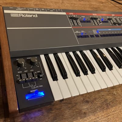 Roland Juno-106 Rare Custom "Blue Meanie" Mod - Serviced - Wood Caps