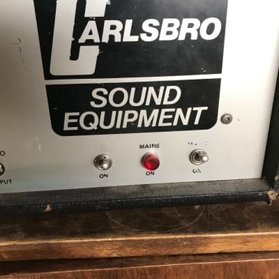 CARLSBRO 100 Twin channel Power Amp 1974 noire