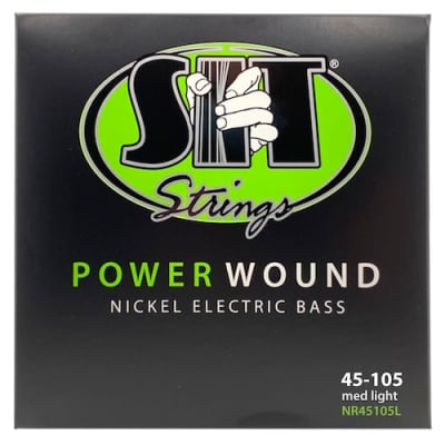 S.I.T Power Wound Nickel Bass Strings; gauges 45-105 image 1