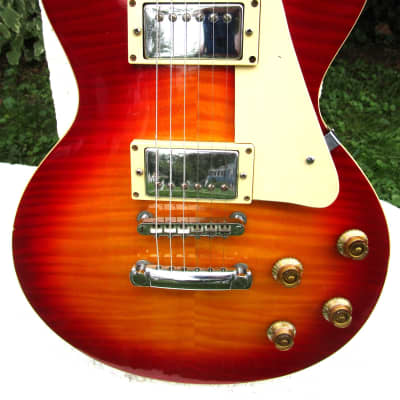 The Samick LP Standard Copy Guitar,  1980's,  Sunburst, Plays/Sounds Good image 4