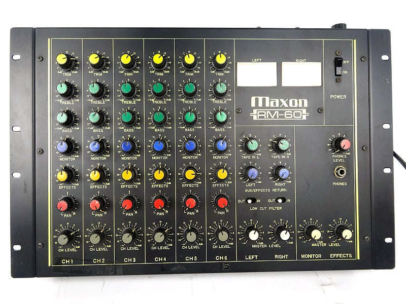 MAXON RM-60 + RM-100EX 6 Channel Audio Mixer / Expander Module