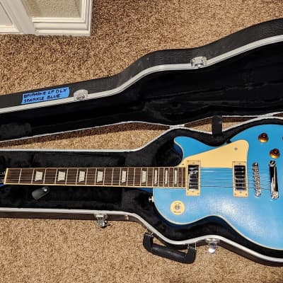 Epiphone Les Paul Deluxe 2000 - Baby Blue Sparkle, Like New with Hard Case! image 1