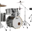 Pearl Export Smokey Chrome Kit 20x16/10x7/12x8/14x14/14x5.5 Drums +Hardware/Throne Authorized Dealer