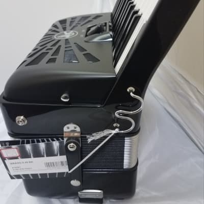 Hohner Bravo II 48 Bass Black Piano Accordion Acordeon +GigBag, Straps, Shirt  Authorized Dealer image 5