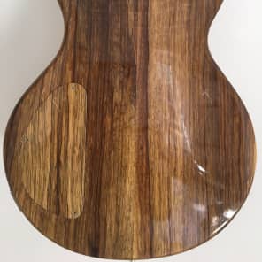 Heatley Tradition Gold Top Single Cut Lp style Flame Maple Binding Black Limba Thorn GT90s image 3