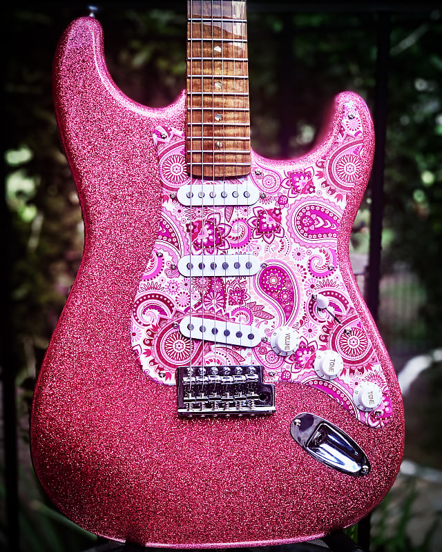 CustomBuild Longhorn Cherry Blossom Glitter Reverb