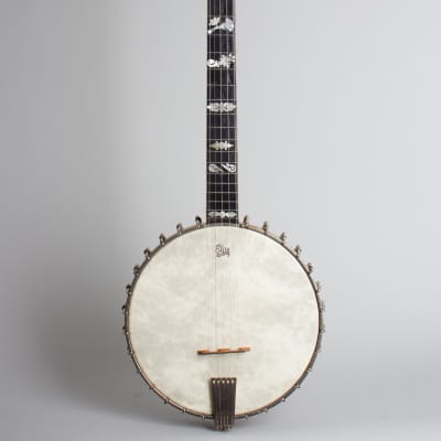 Fairbanks  Whyte Laydie # 7 Owned and Used by Otis Mitchell 5 String Banjo (1909), ser. #25729, genuine alligator hard shell case. image 1